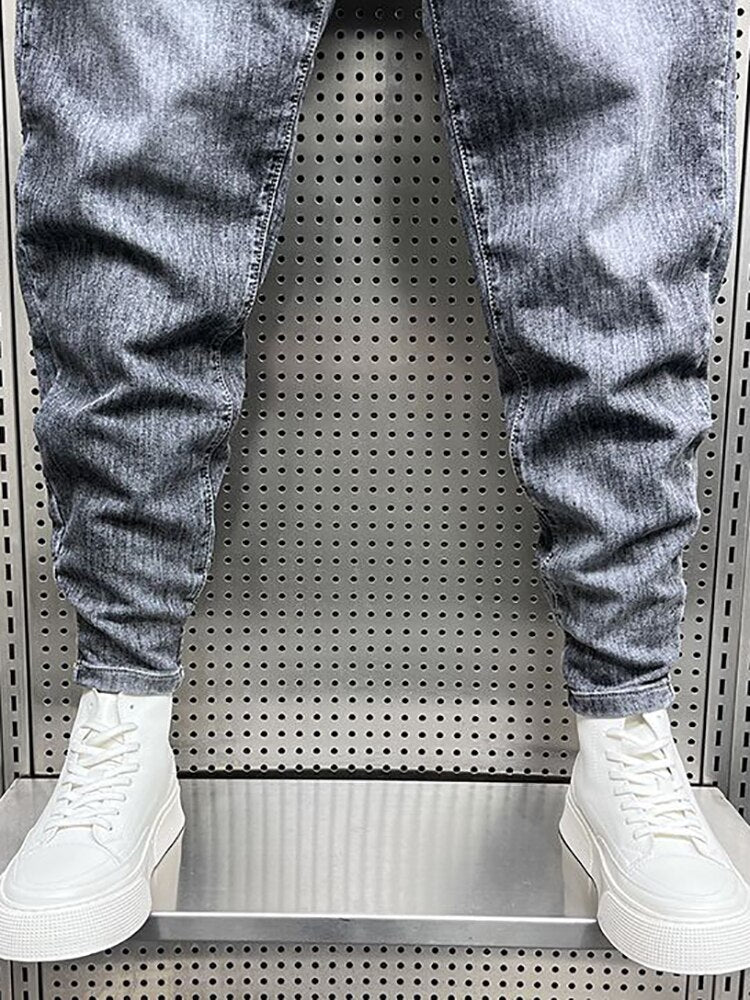 Gradient Denim Harem Jeans