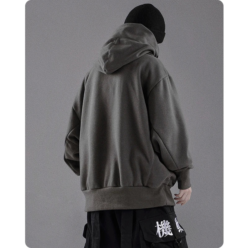 Men's High Collar Oversize Hoodie | Streetwear