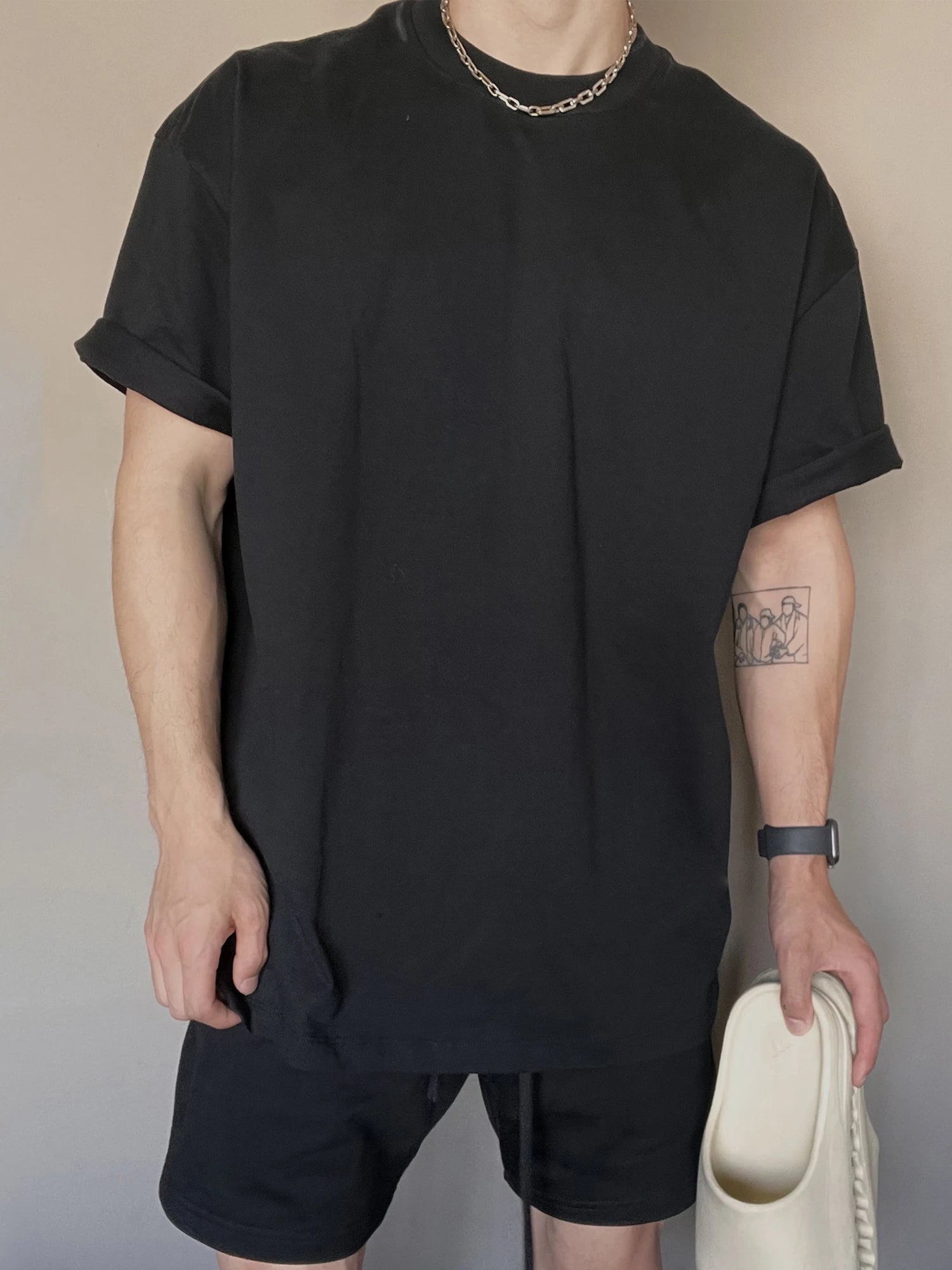 Men's Summer Shorts Sports and Leisure Short-sleeved T-shirt