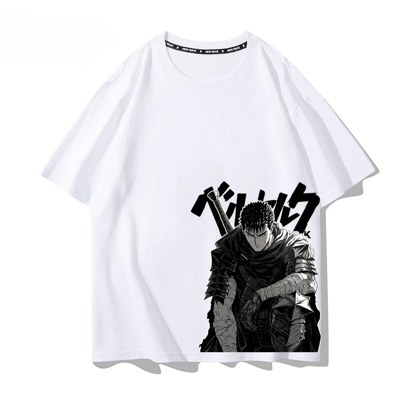 Warrior Japanese Anime Summer Men's T-shirt