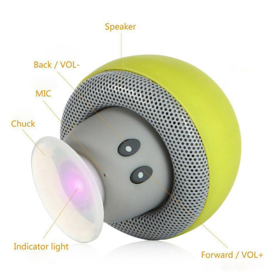 Mushroom Wireless Bluetooth Speaker Suction