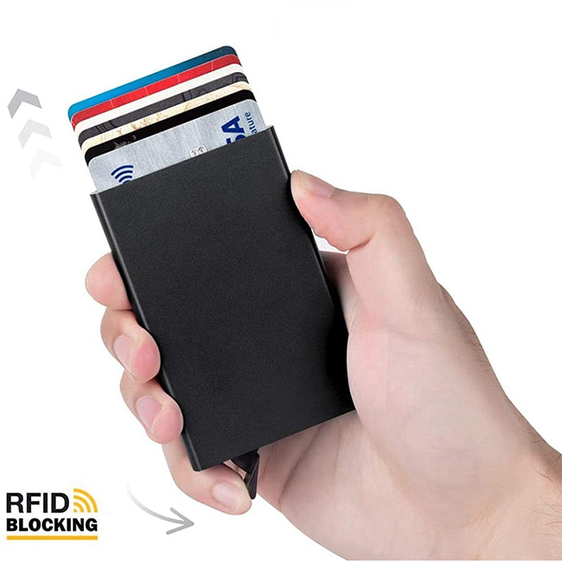 Slim RFID Stainless Steel Credit Card Holder