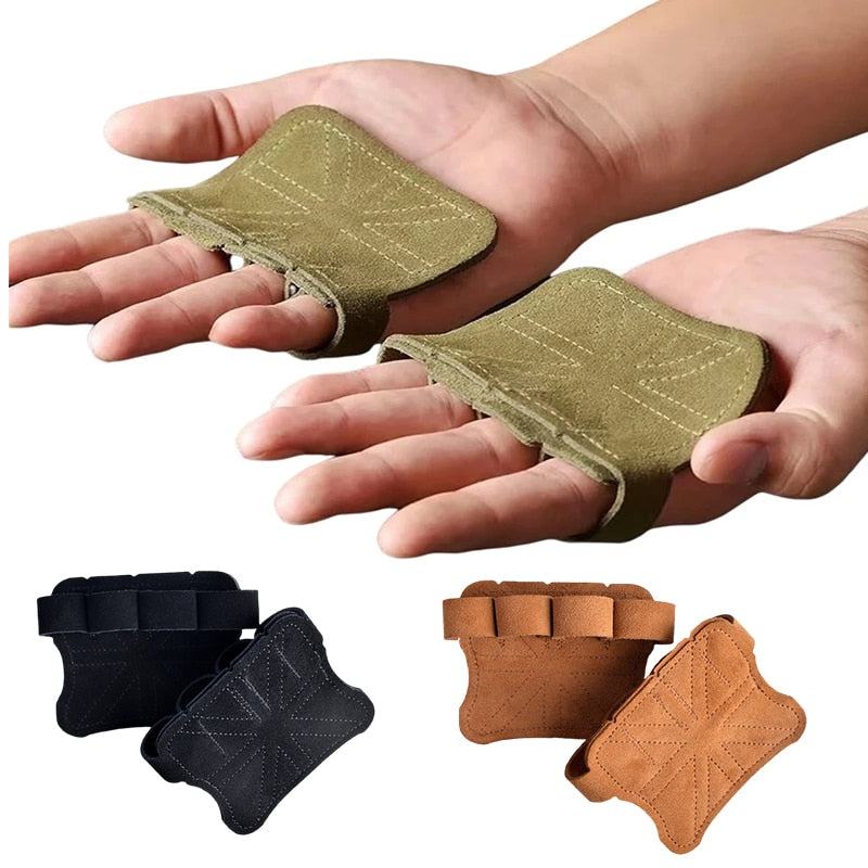 Leather Gloves weightlifting, gymnastics, unisex