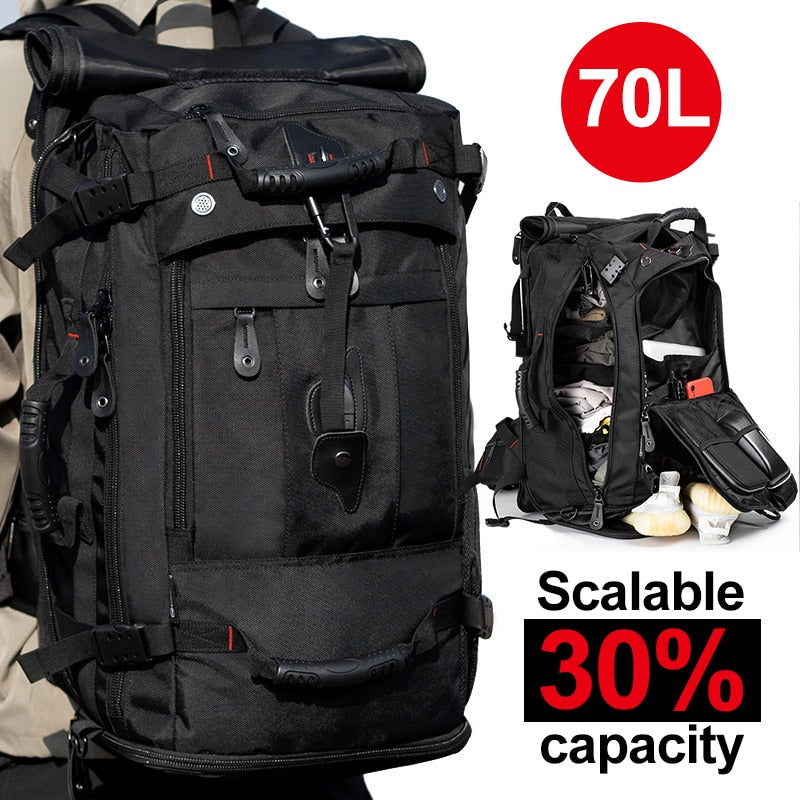 50-70L Expandable Backpack | Travel/Sports/Duffle/Business/School
