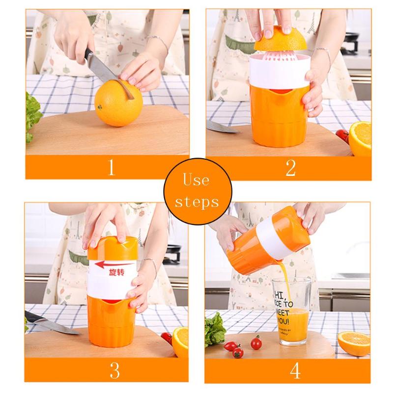 Portable Manual Citrus Juicer Squeezer 300ML