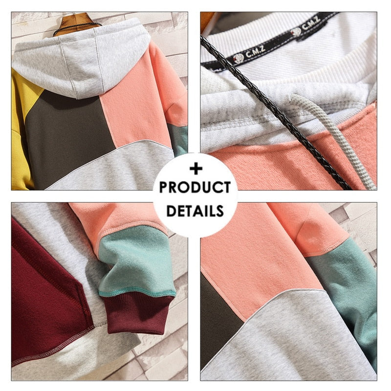 Colorblock Hoodie | Retro Pullover