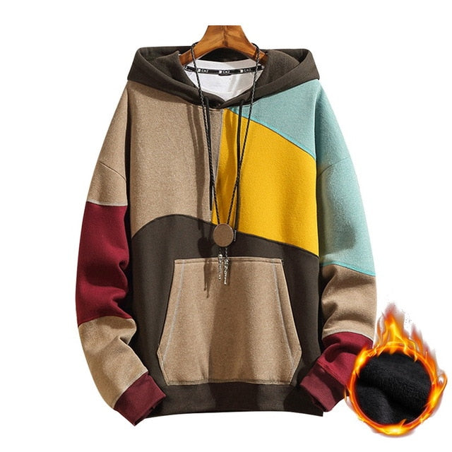 Colorblock Hoodie | Retro Pullover